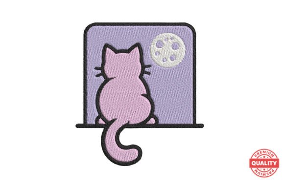 Cat Watching Moon Embroidery: A Seasonal Review