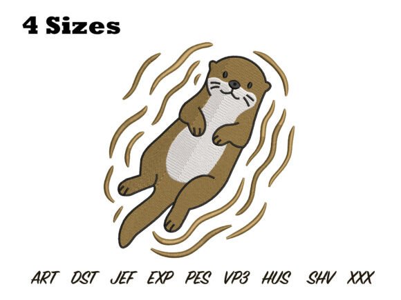 Cute Otter Floating Embroidery Review