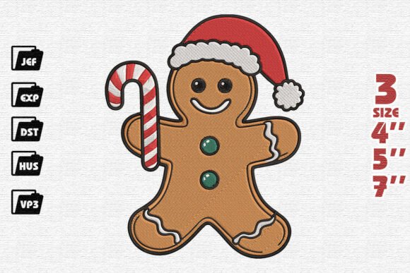 Festive Gingerbread Man Embroidery Review