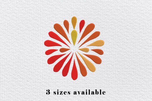 Review: Abstract Sunburst Embroidery Design