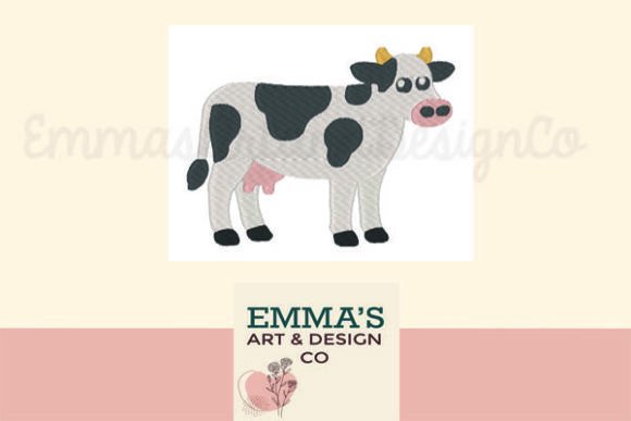 Review: Cow Embroidery Design for Farm Projects
