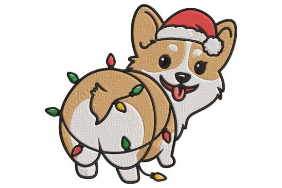 Review: Cute Christmas Corgi Embroidery Design
