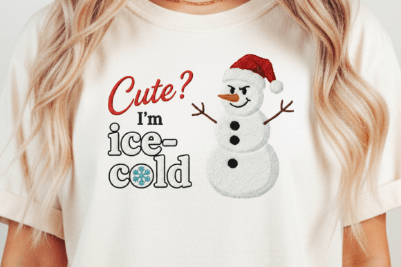 Review: Cute I’m Ice Cold Snowman Embroidery