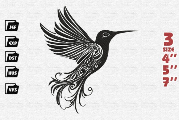 Review: Elegant Black Tribal Hummingbird for Holiday Crafts