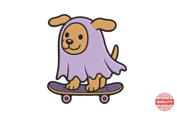 Review: Ghost Puppy on Skateboard Embroidery