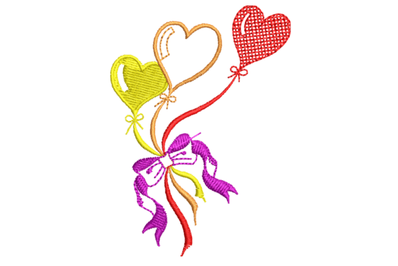 Review: Heart Balloons Embroidery Design for Real Projects
