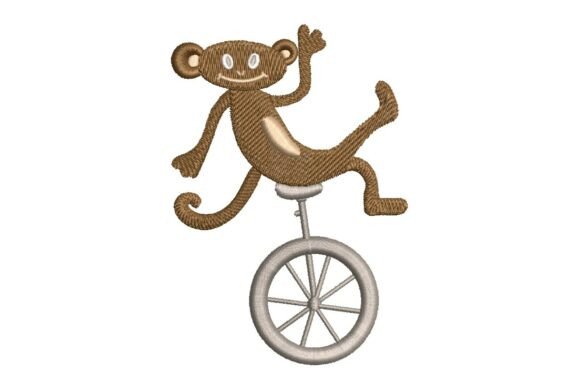 Review: Playful Circus Monkey on Unicycle Embroidery Design