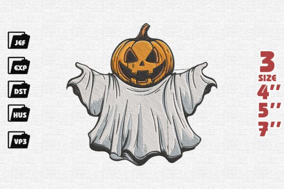 Review: Spooky Halloween Ghost Embroidery Design
