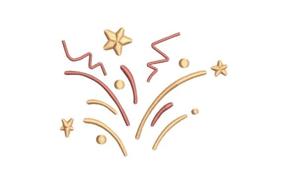 Reviewing Festive Confetti Burst Embroidery Design