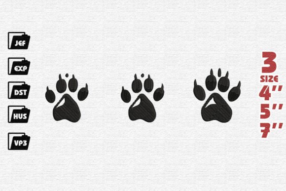 Reviewing the Classic Paw Print Embroidery Design