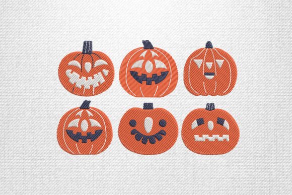 Reviewing the Pumpkin Face Embroidery Collection for Craft Fairs
